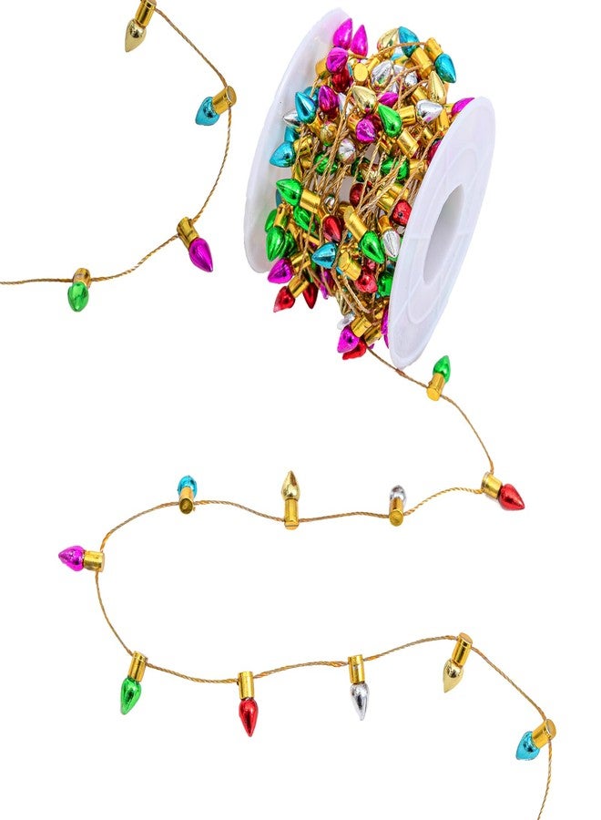 Gloreyan Mini Dollhouse Christmas Lights, Fake String Lights Xmas Decoration for Christmas Dollhouse Craft Fairy Garden Accessories(197 inch) - Image 1